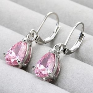Pink Topaz Earrings